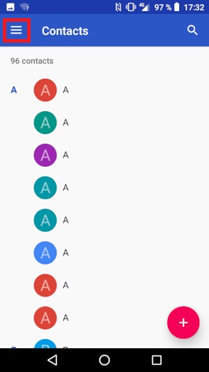 Copier vos contacts sur votre Compte Google.